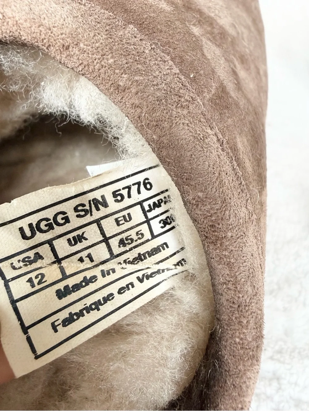 UGG Men’s Brown Suede Shearling-Lined Slip-On Mules 12